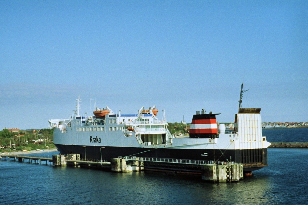 KRAKA oplagt i Halsskov færgehavn d. 31. maj 1997. Foto: Bernt Skjøtt